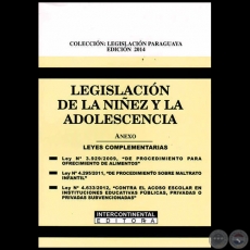 LEGISLACIÓN DE LA NIÑEZ Y LA ADOLESCENCIA - Año 2014